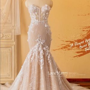 Strapless Wedding Gown | Custom Made in Ivory and Nude